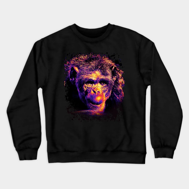 Monkey - Your rainbow animal guide Crewneck Sweatshirt by Cimbart